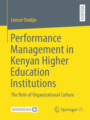 cover image of Performance Management in Kenyan Higher Education Institutions